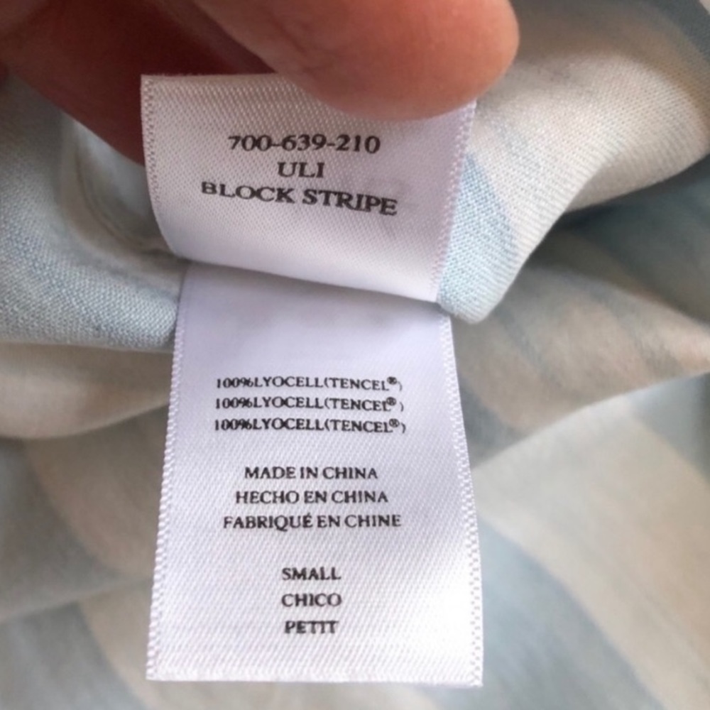 Rails Uli Lace Up Nautical Stencil Tunic Top Long… - image 8